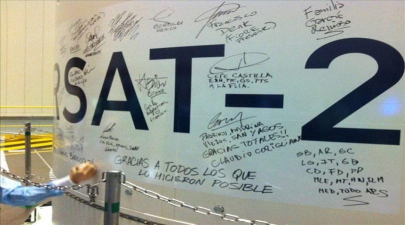 Arsat-2 previo al lanzamiento
