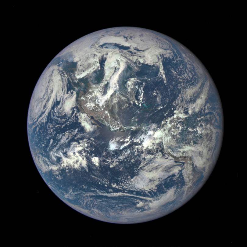 Imagen captada por EPIC - Un año de observación