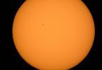 Mercurio en su paso a través del Sol
