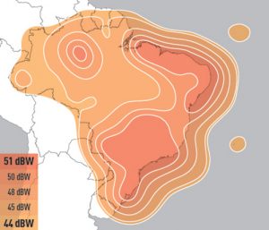 Cobertura Eutelsat 65W