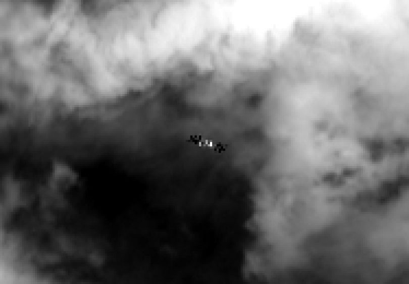 Landsat-8 captó la ISS