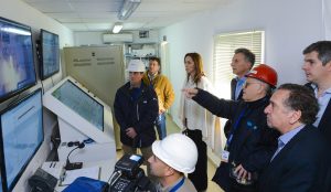 Varotto, Macri, Vidal y Barañao en el Polo Espacial de Punta Indio