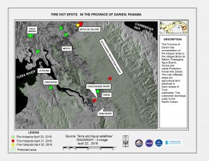 Mapa Radarsat