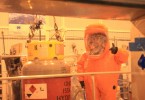 Momento en el cual le cargan el combustible a Sentinel 3A