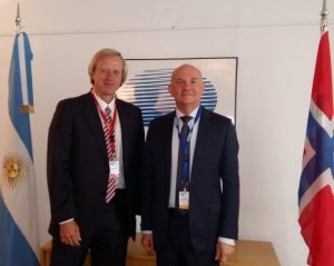 Rolf Skatteboe (izq.) y Félix Menicocci (der.)