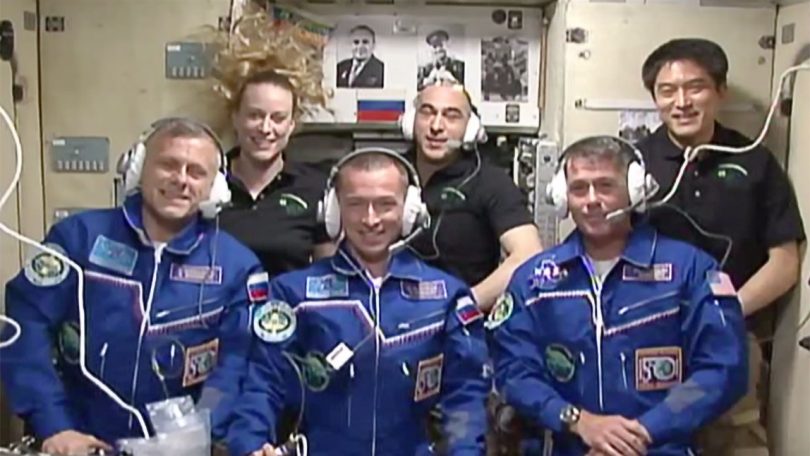 Tripulación de la Expedición 49 a bordo de la ISS