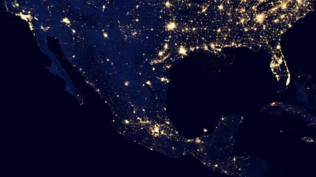 Mapa de Luces de Mexico