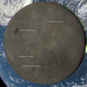 Detalle de la Luna captada por EPIC