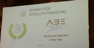 Premio a la ABE en el World Satellite Business Week